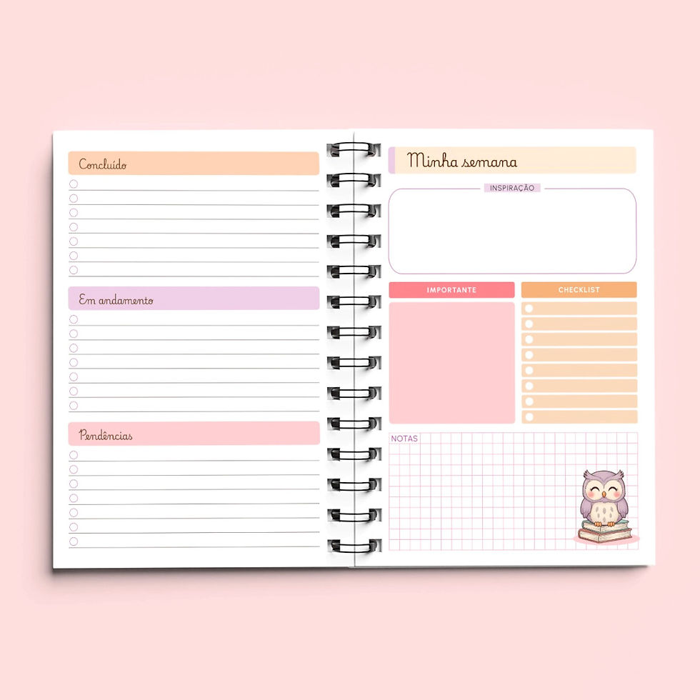 Miniatura: Kit Digital Caderno Anotações e plano semanal Professores - A5 - WIRE-O/ESPIRAL