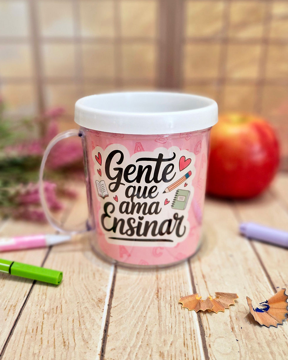 Miniatura: Kit Digital - arte para caneca sublimada/rosqueável - Dia dos Professores 2025