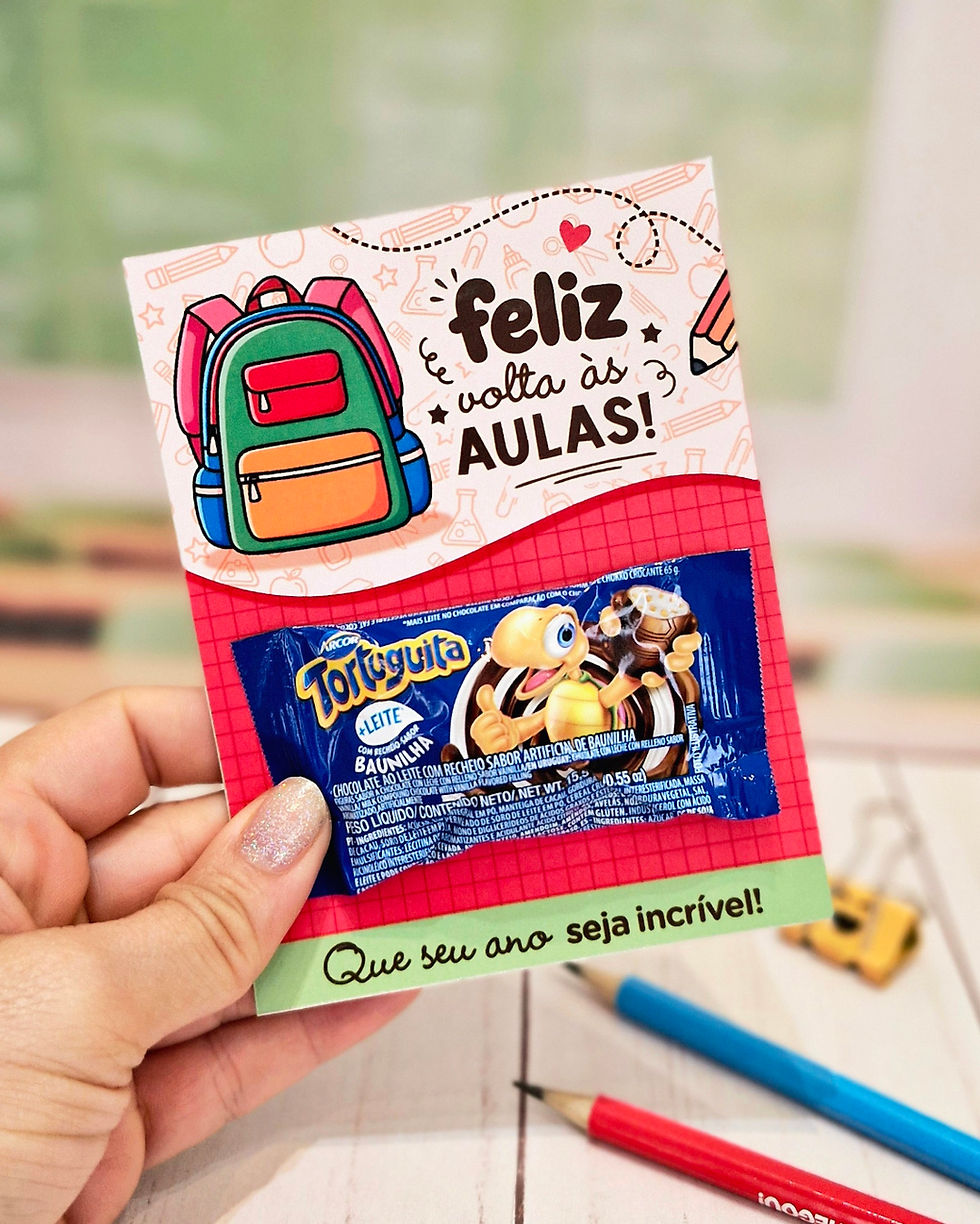 Miniatura: Arquivos Digitais - Card Bombom - Volta às Aulas 2026