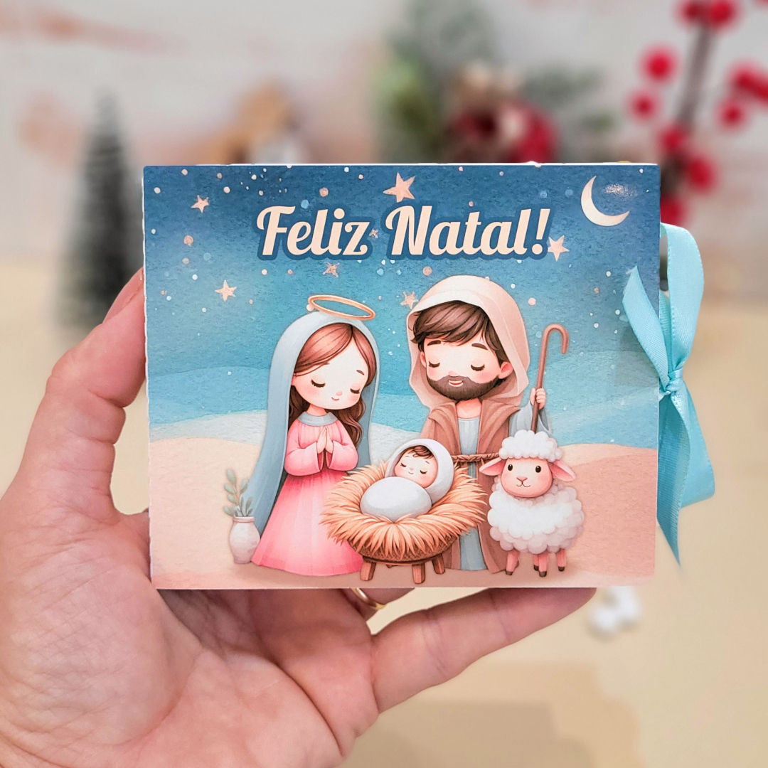 Arquivo Digital - Cartão de Natal porta chocolate talento (85g) - Natal 2024