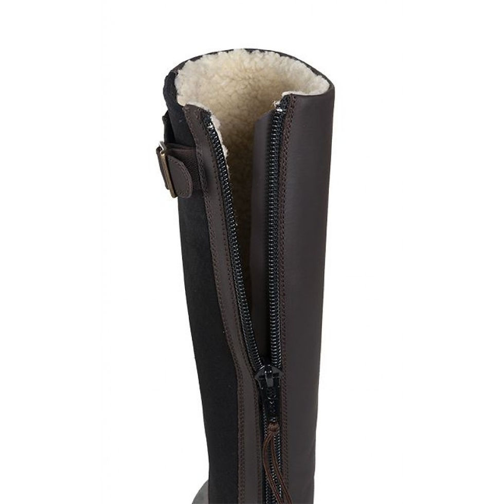 Thumbnail: HKM Glasgow Winter oil-led leather riding boots