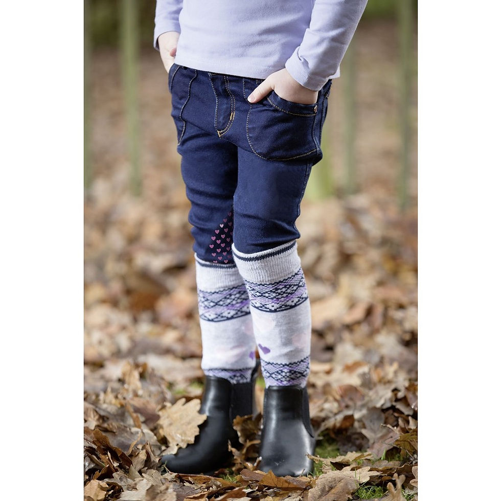 Thumbnail: Childrens Bellamonte Denim Jods - silicone knee