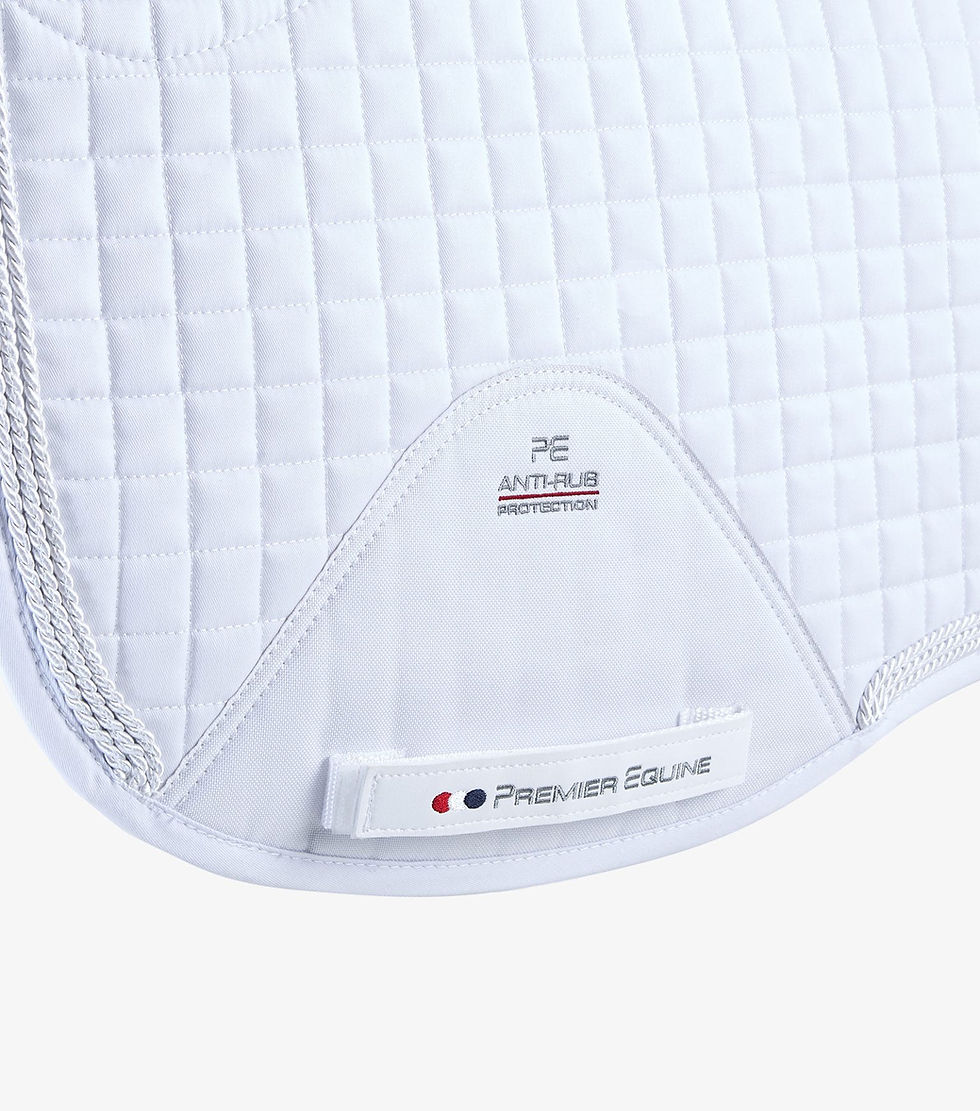 Thumbnail: Premier Equine Merino Wool Trim Dressage Saddle Pad