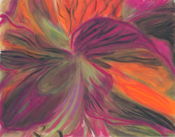 Purple and Green Amaryllis