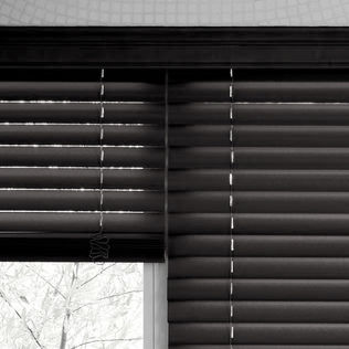Two or three wood blinds on one headrail.