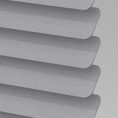 Aluminum blind solid slats.