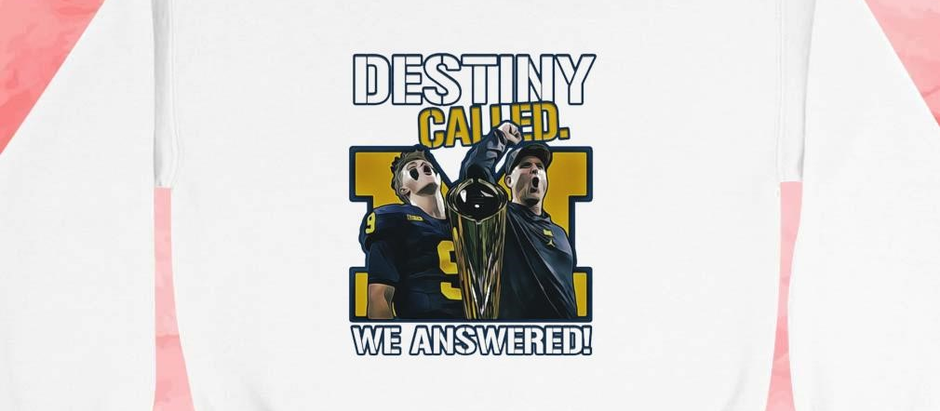 Destiny called we answered Michigan Wolverines shirt