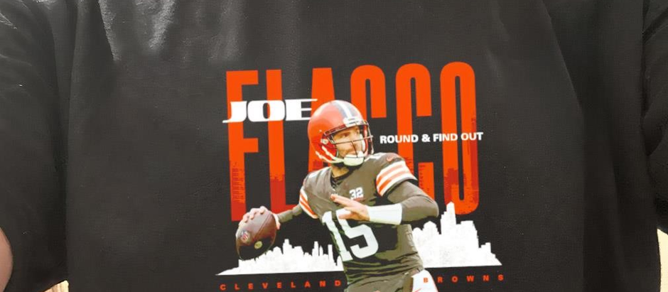 Joe Flacco Cleveland Browns round and find out signature shirt