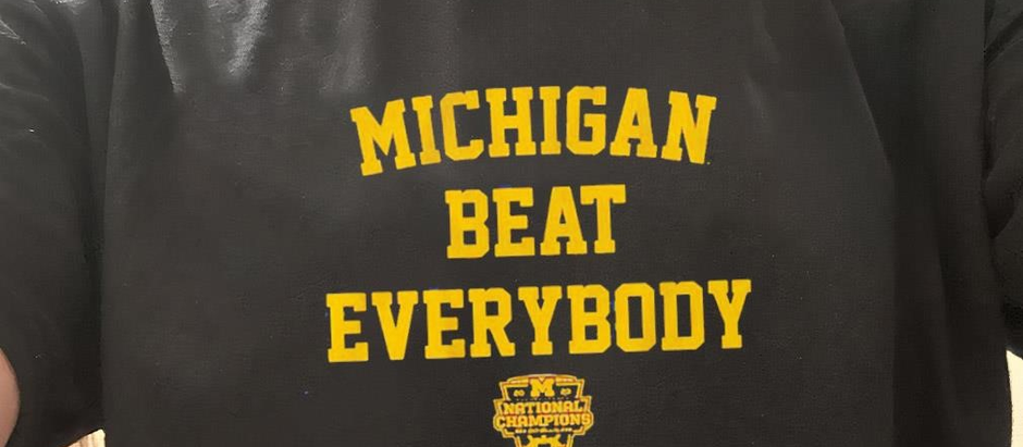Michigan beat Everybody national champs shirt