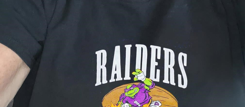Official TMNT Donatello and Las Vegas Raiders win dudes shirt