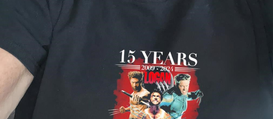Logan the Wolverine Hugh Jackman 15 years 2009 2024 thank you for the memories signature shirt