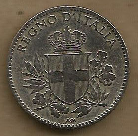 Miniatura: ITÁLIA 20 CENTESIMI 1918R