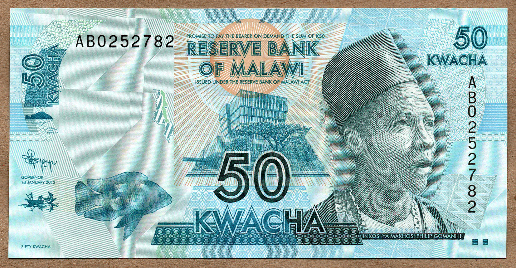 MALÁUI 50 KWACHA PK 58