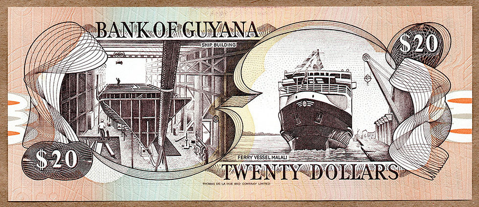 Miniatura: GUIANA 20 DOLLARS PK 27