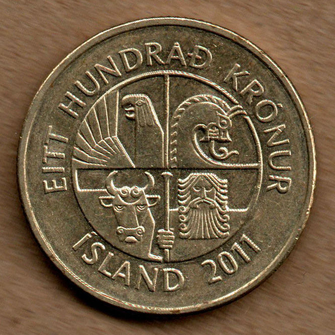 Thumbnail: ISLÂNDIA 100 KRÓNUR 2011