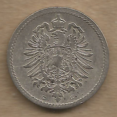 Miniatura: ALEMANHA IMPÉRIO 5 PFENNIG 1889G