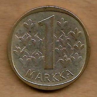 FINLÂNDIA 1 MARKKA 1965 S