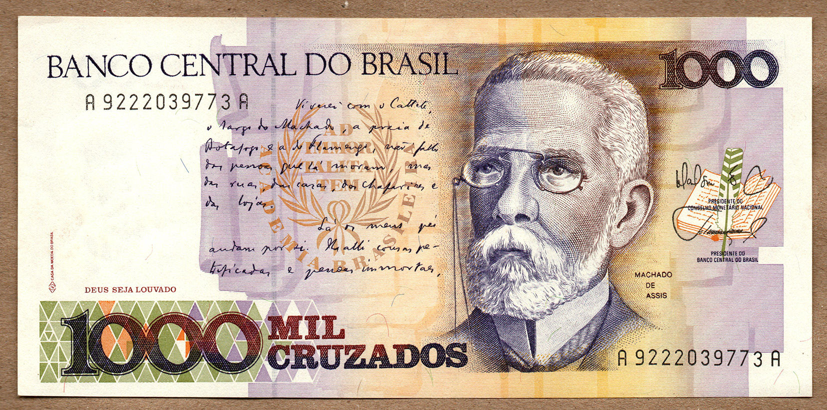 BRASIL 1.000 CRUZADOS C 194
