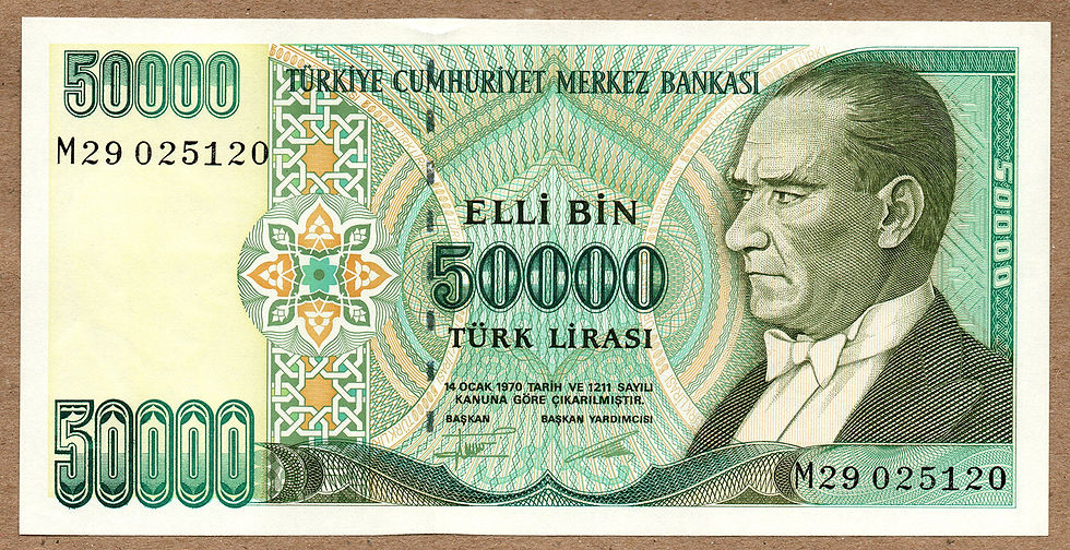 Miniatura: TURQUIA 50.000 LIRA PK 204