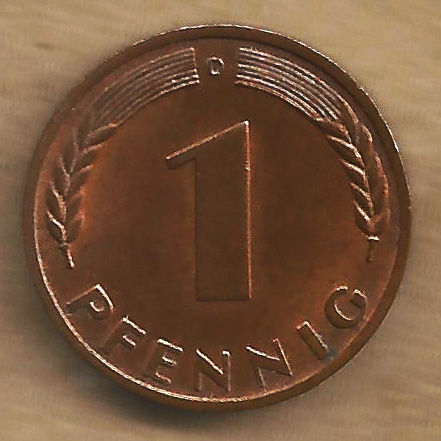 ALEMANHA FED. REP. 1 PFENNIG 1949D