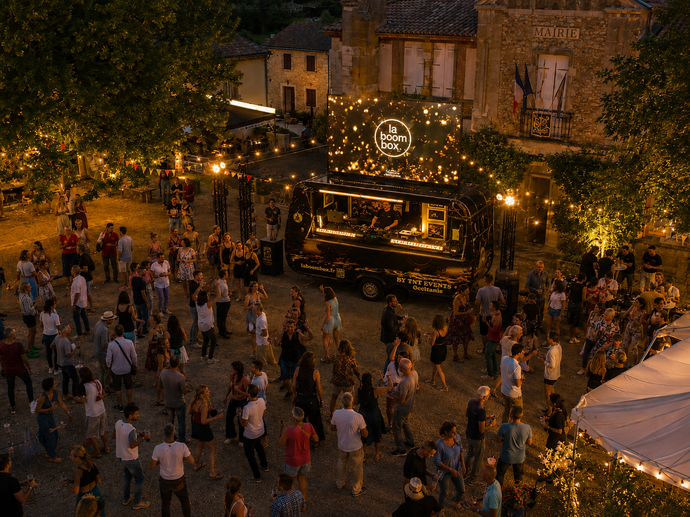 La BoomBox, caravane DJ mobile pour animer une fête de village en Occitanie