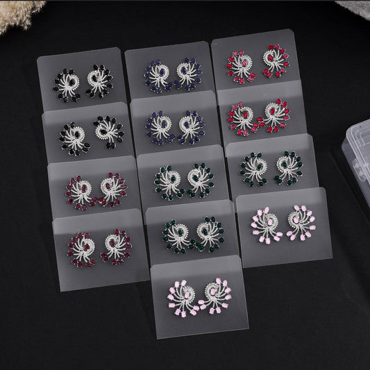 Peacock design earrings