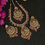 Thumbnail: Intricate gold necklace set with pink accents