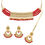 Thumbnail: Red and gold choker necklace set