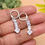 Thumbnail: Silver earrings with cubic zirconia