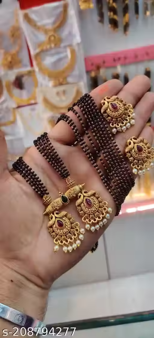Thumbnail: Designer Matte Pendal Mangalsutra