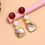 Thumbnail: Elegant red and pearl drop earrings