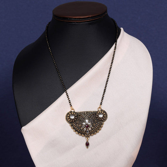 American Diamond Mangalsutra necklace set