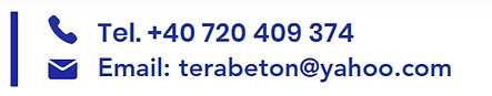 Numar de telefon si email terabeton