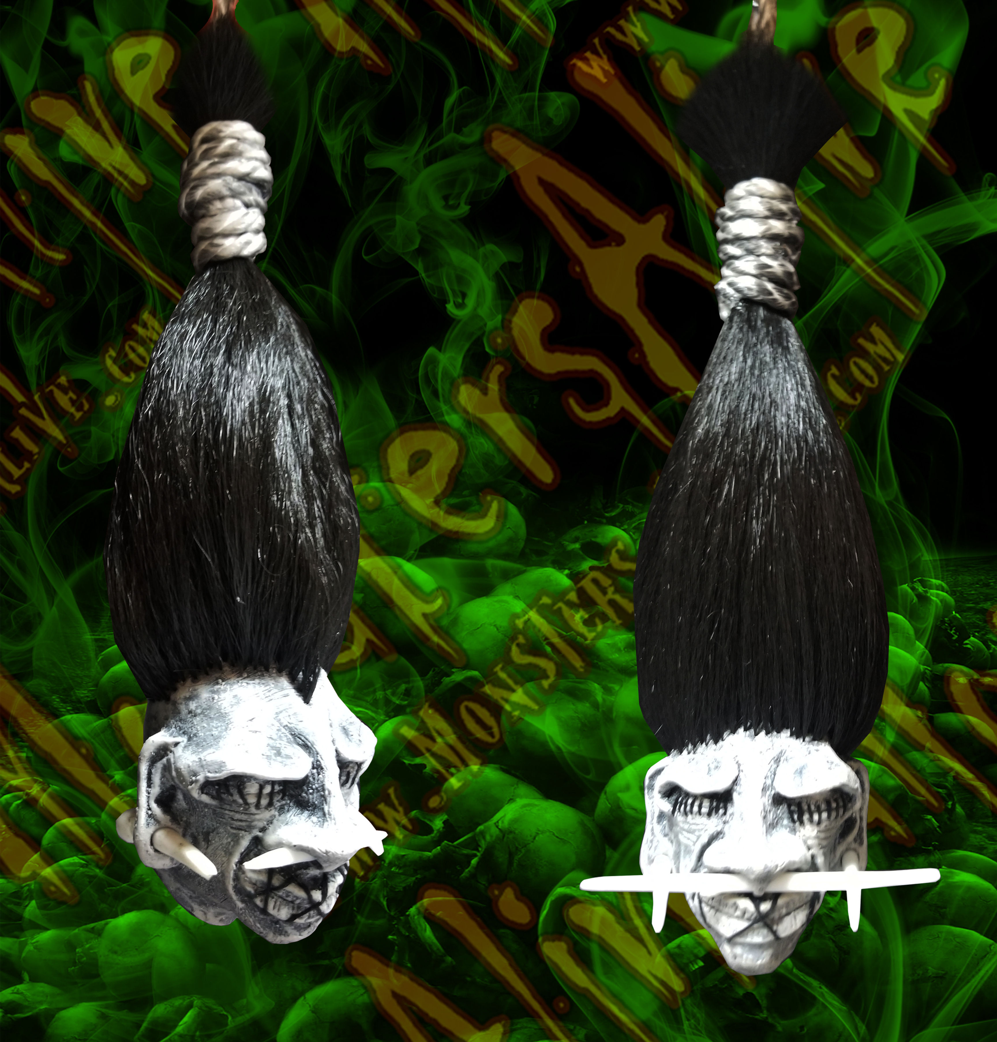 12" HANGING SHRUNKEN HEAD