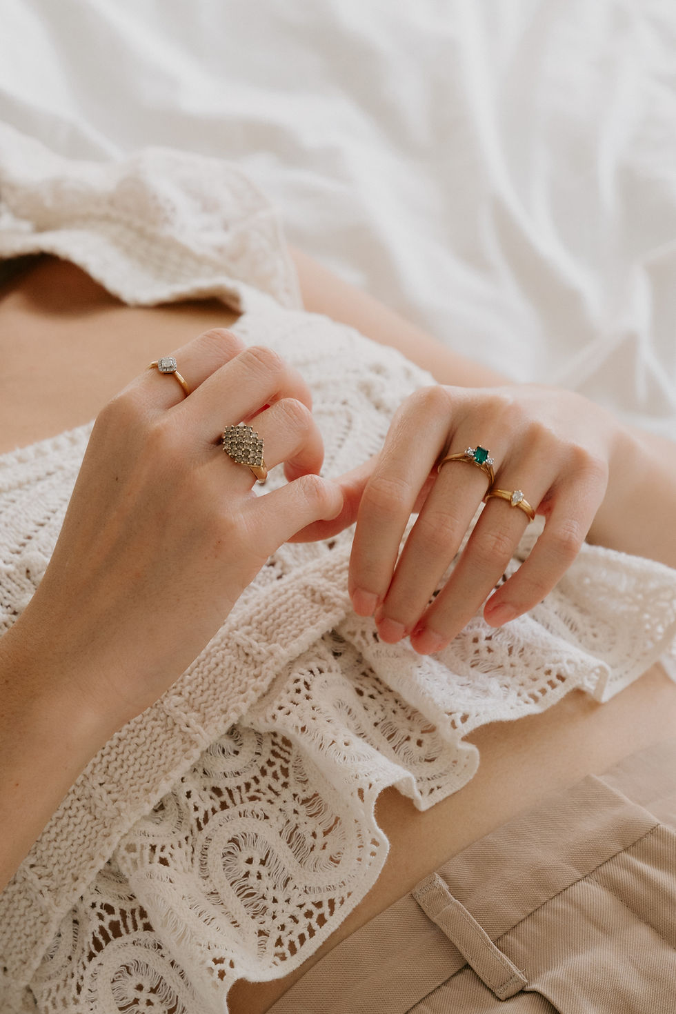 Thumbnail: Brilliant-Cut Diamond Cluster Ring