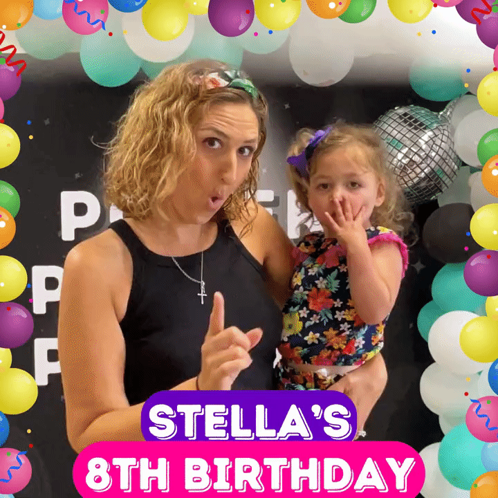 People having fun at Stella's 8th birthday!