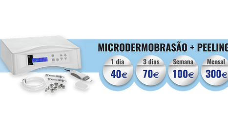 Aluguer microdermobrasão + peeling