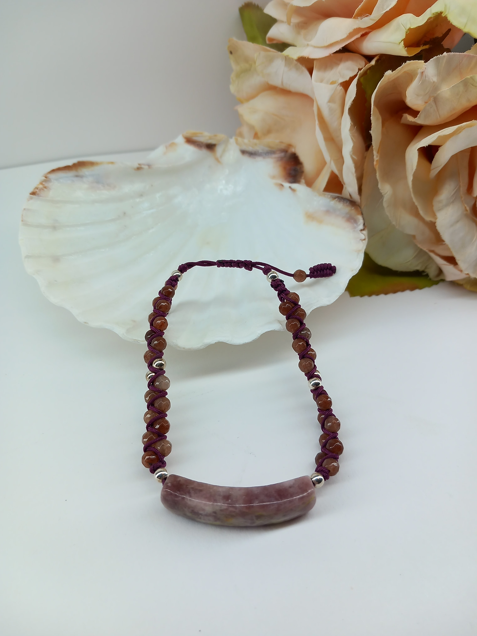 Thumbnail: Lepidolite Bar & Strawberry Quartz
