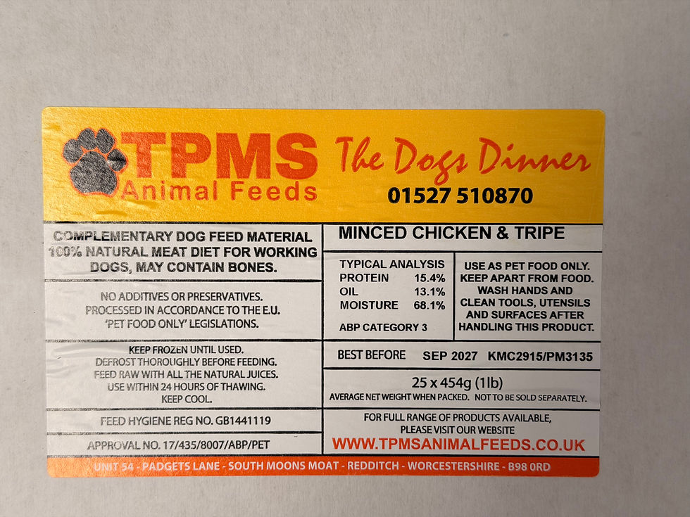 Thumbnail: TPMS Chicken & Tripe 80-10-10 Complete