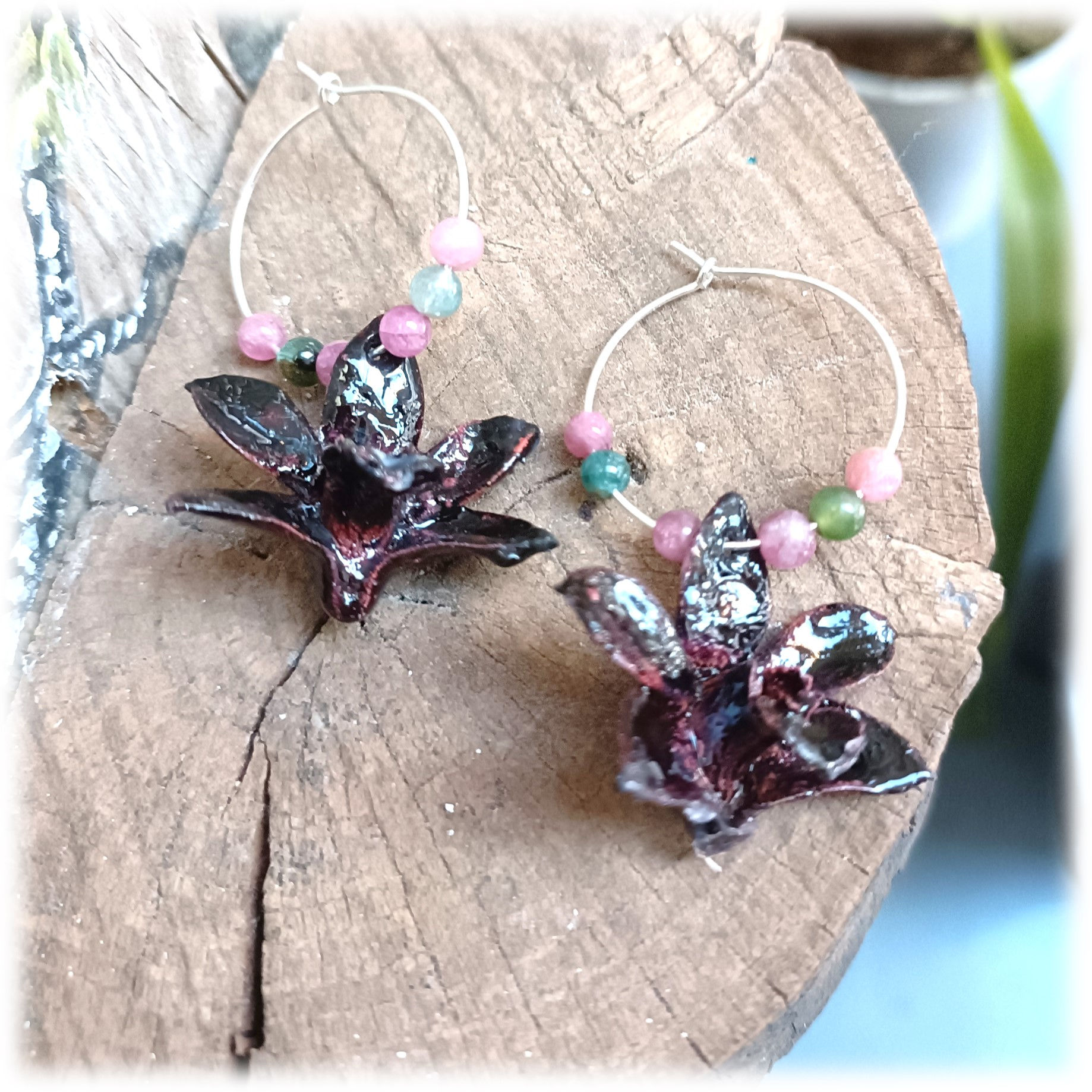 Créoles - ORCHIDEE - TOURMALINE