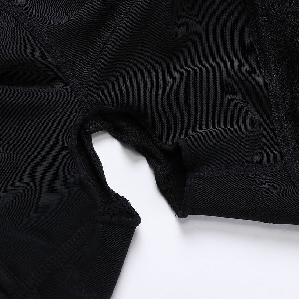 Thumbnail: Exclusive Black Queen Size Hook Front Mesh Hiphugger Body Shaper