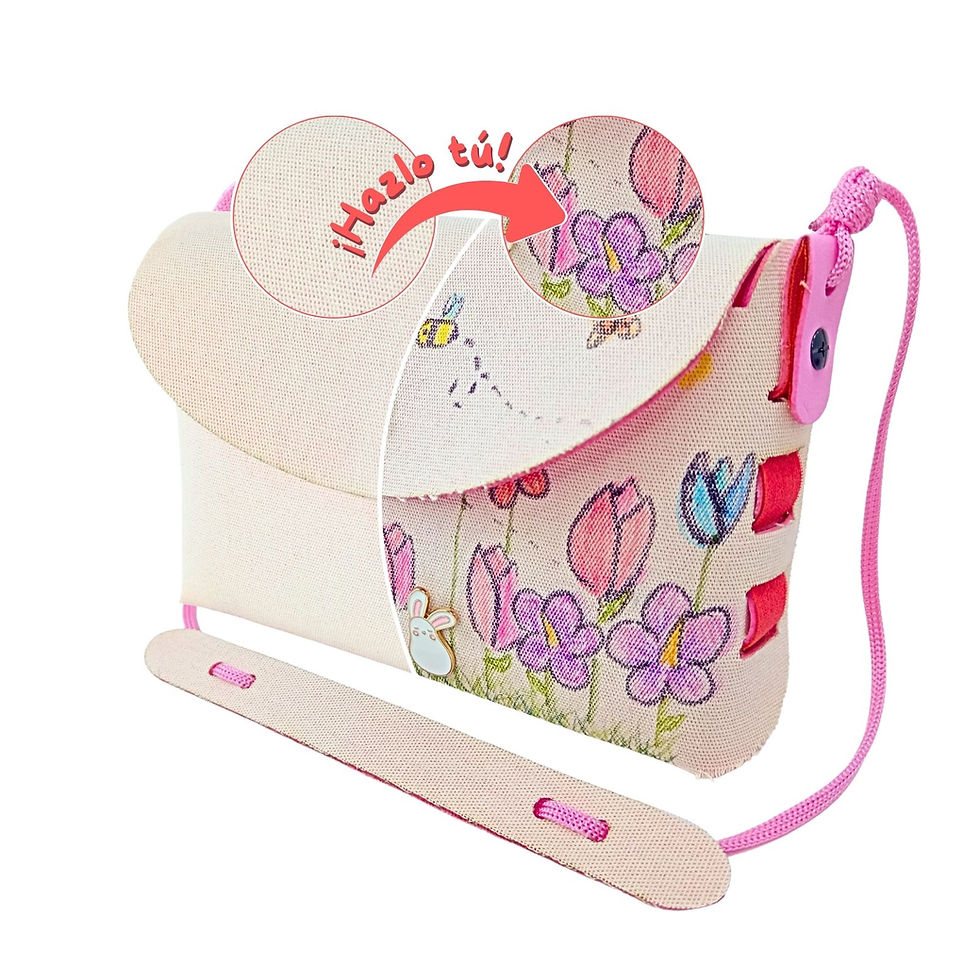 Bolsa Arte de Crafty Doo: kit de manualidades con bolsa de tela de manta tipo lienzo para pintar.