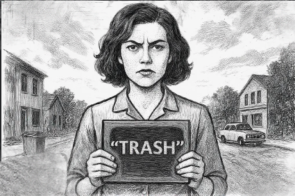 "TRASH" - a tale of small-town grief, obsession & ambition. ”Heathers” meets “The Stepford Wives”