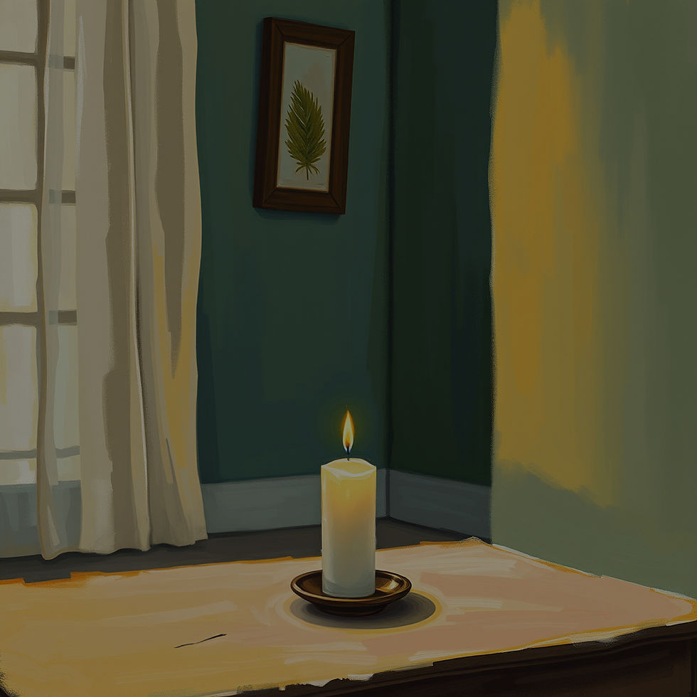 candle in the corner