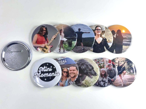 Custom Photo Buttons | Mini Moments
