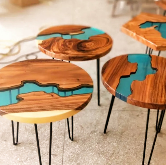 Miniatura: Resina Epóxica Para Mesa Río, Fundición