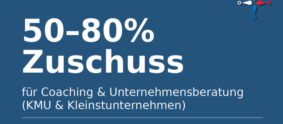 50 - 80 % Zuschuss für Coaching
