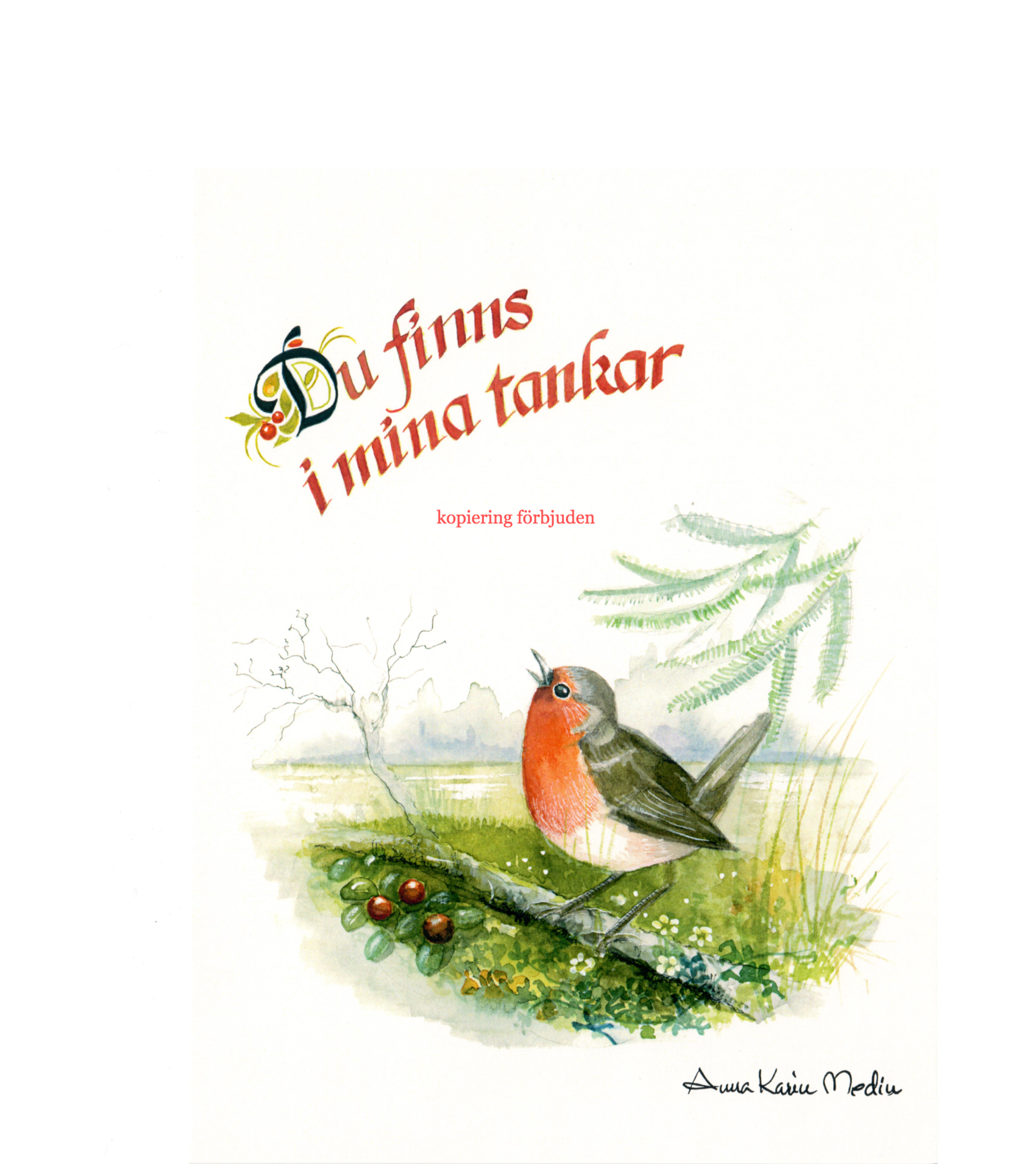 Du finns i mina tankar