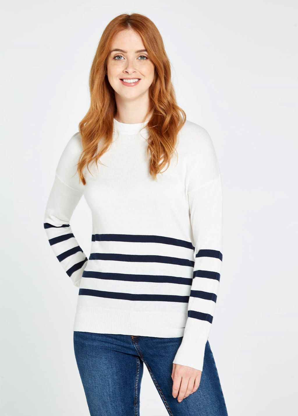 Dubarry Peterswell Bamboo Blend Sweater in White