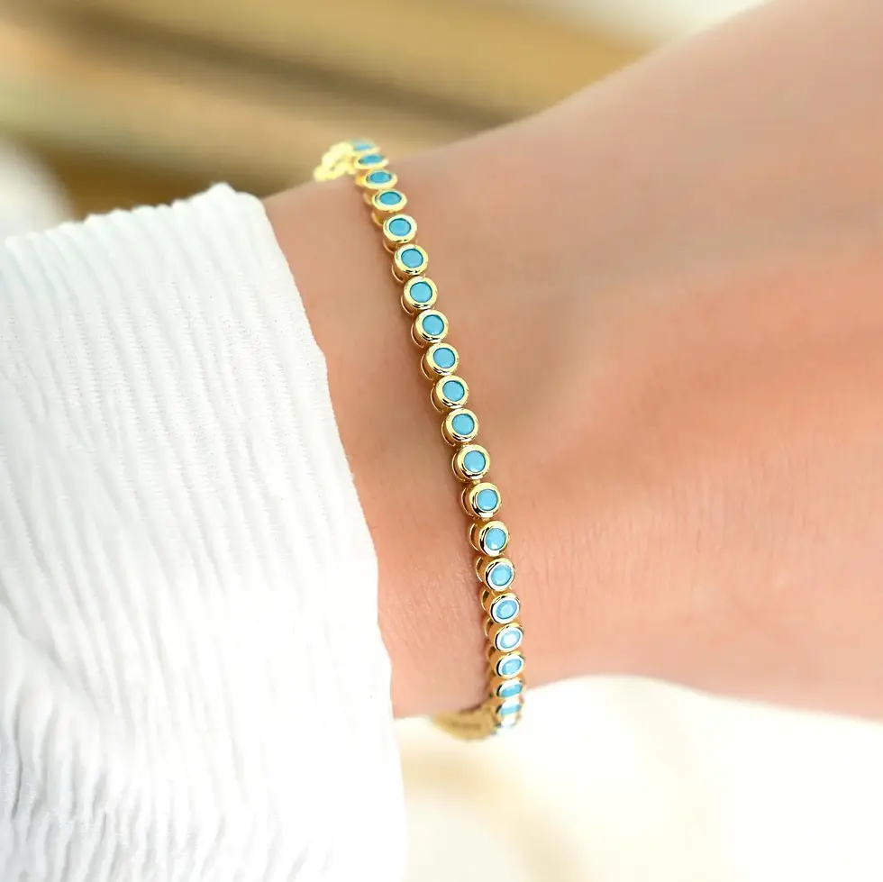 Thumbnail: Turquoise-Style Tennis Bracelet